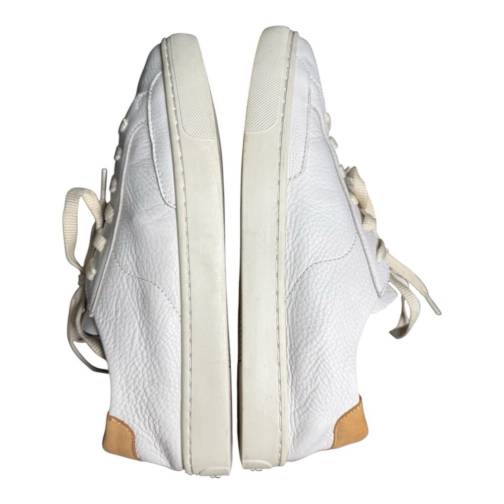 Soludos Ibiza Classic Leather Lace-Up Sneakers White Size EU 40.5 US 10 - Picture 5 of 8